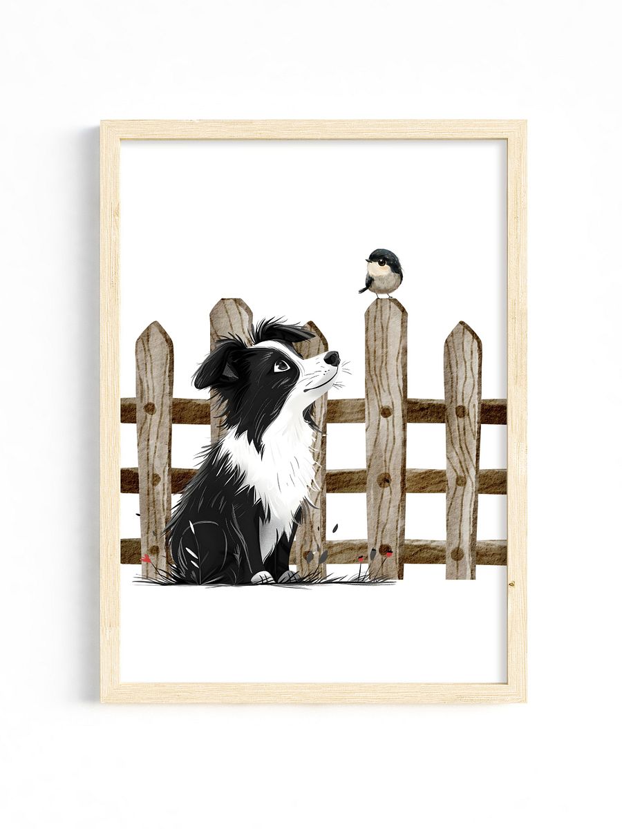Herding Collie Dog and Best Friend, Farm Themed Nursery product image (33)