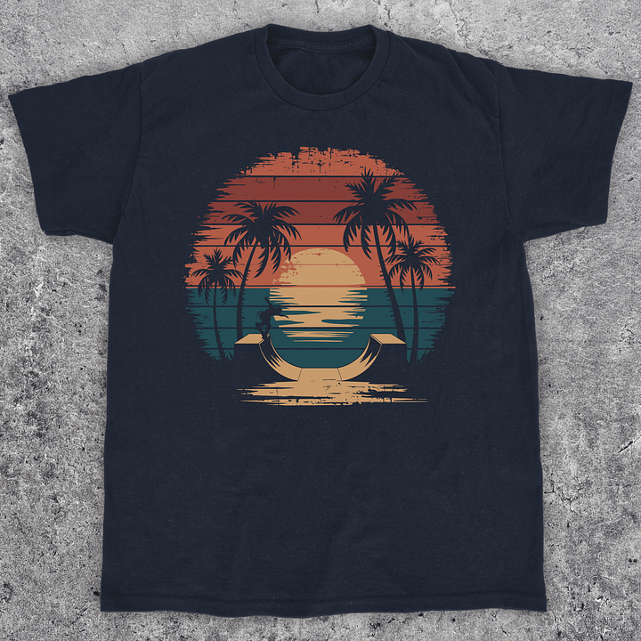 Beach skateboarding t-shirt, Unisex product image (2)