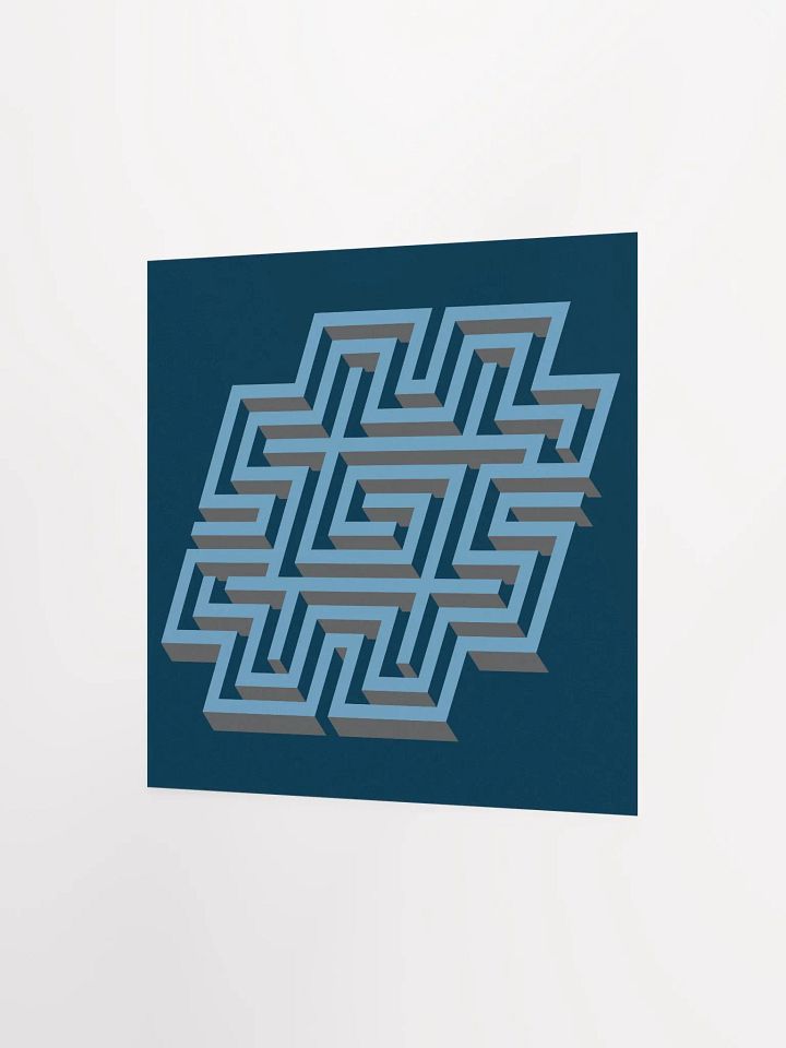 Hashtag Maze Matte Paper Poster product image (6)