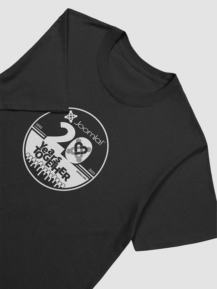 Joomla! 20th Anniversary Edition<br /> — Unisex Softstyle T-Shirt / White — product image (2)