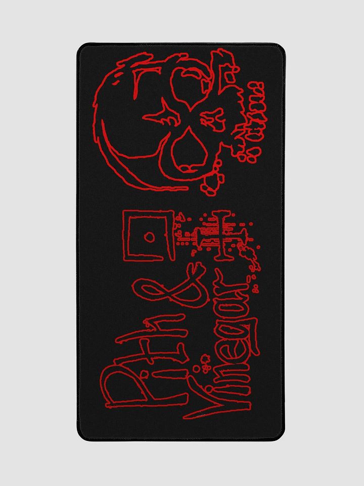 Skull outline large mouse mat product image (2)
