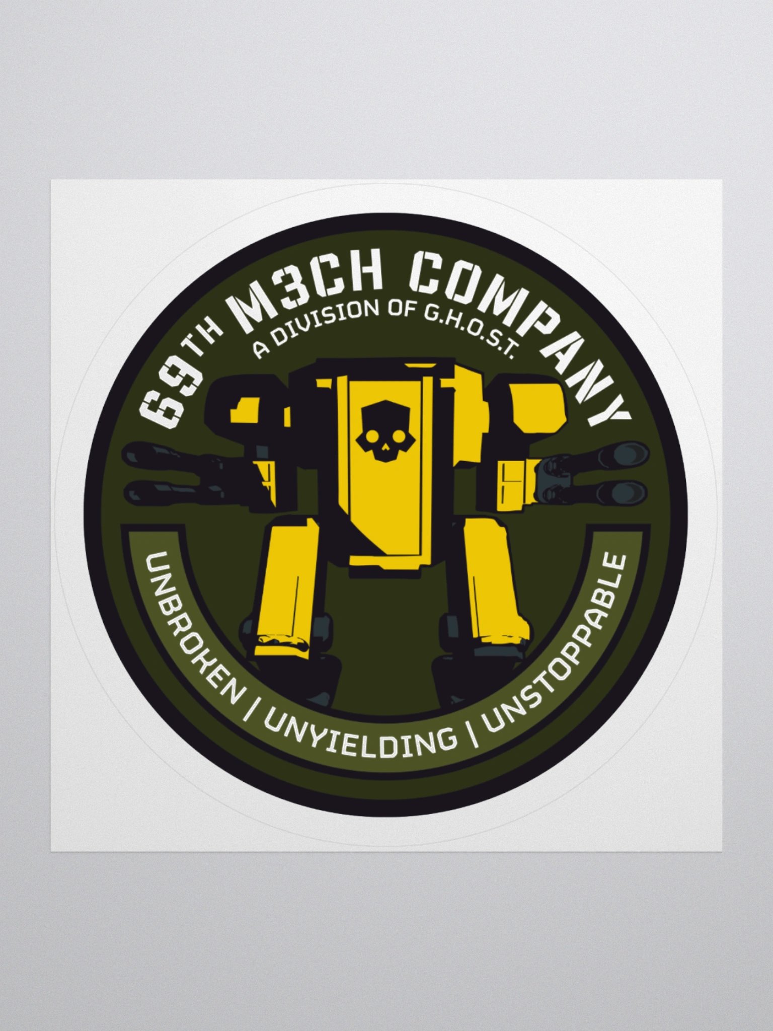 69th M3CH Company Flat Sticker product image (2)