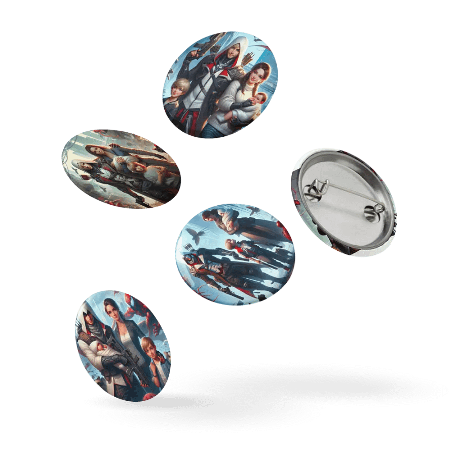 Gunner Family Pin Button Set product image (9)