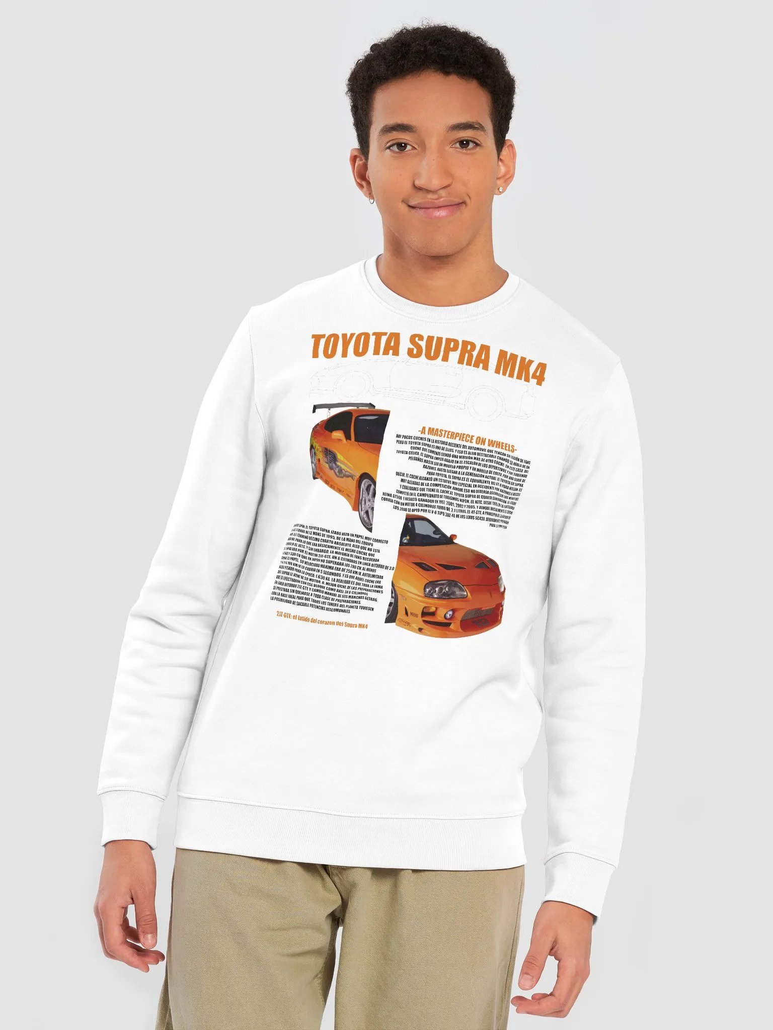 Toyota Supra MK4 Sweatshirt – Iconic JDM Car Design product image (5)
