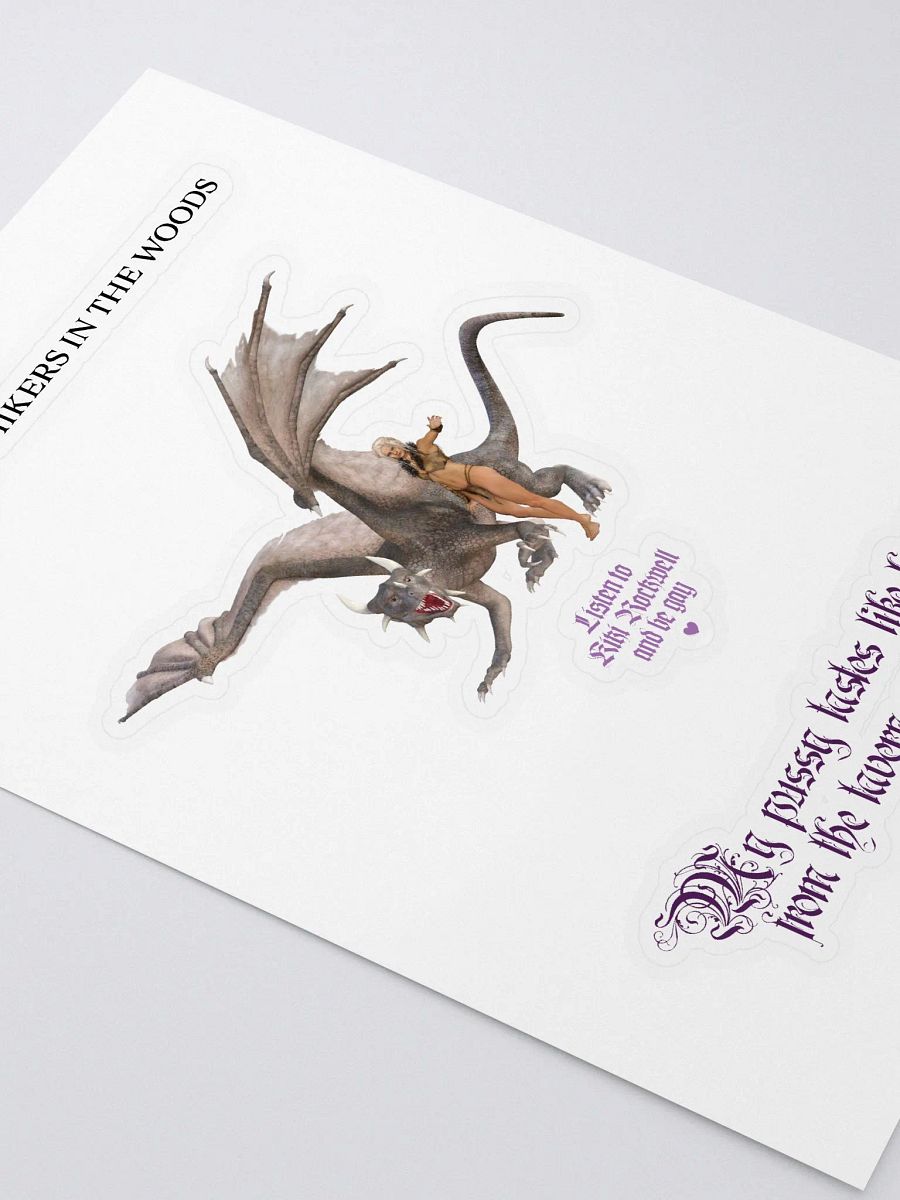 I <3 Eating Hikers + Dragon +Pussy Stickers product image (3)