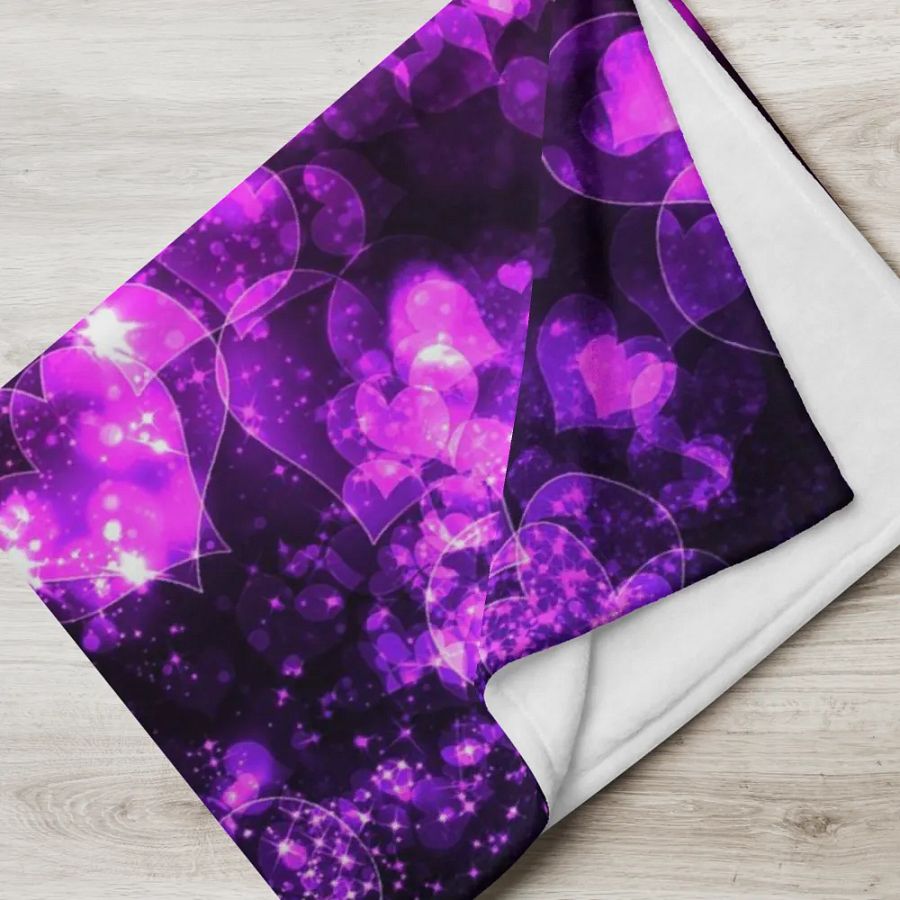 Bokeh Hearts Throw Blanket product image (17)