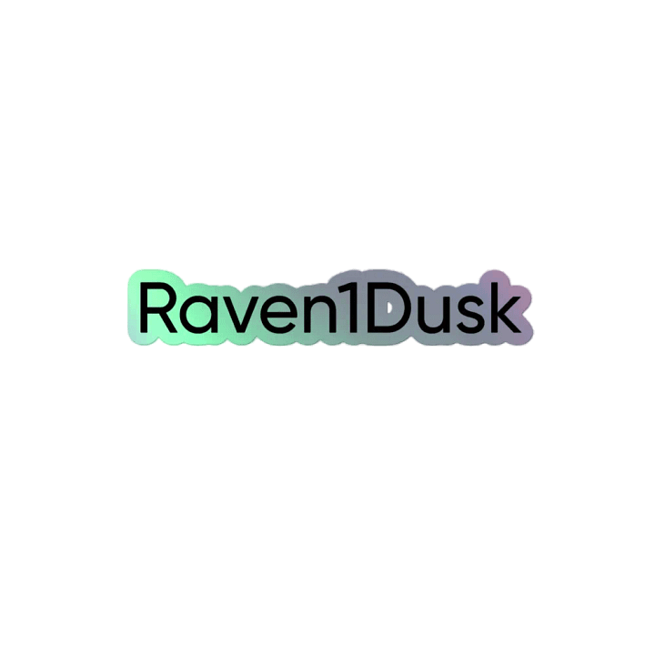 Raven1Dusk Sticker | Holographic product image (2)