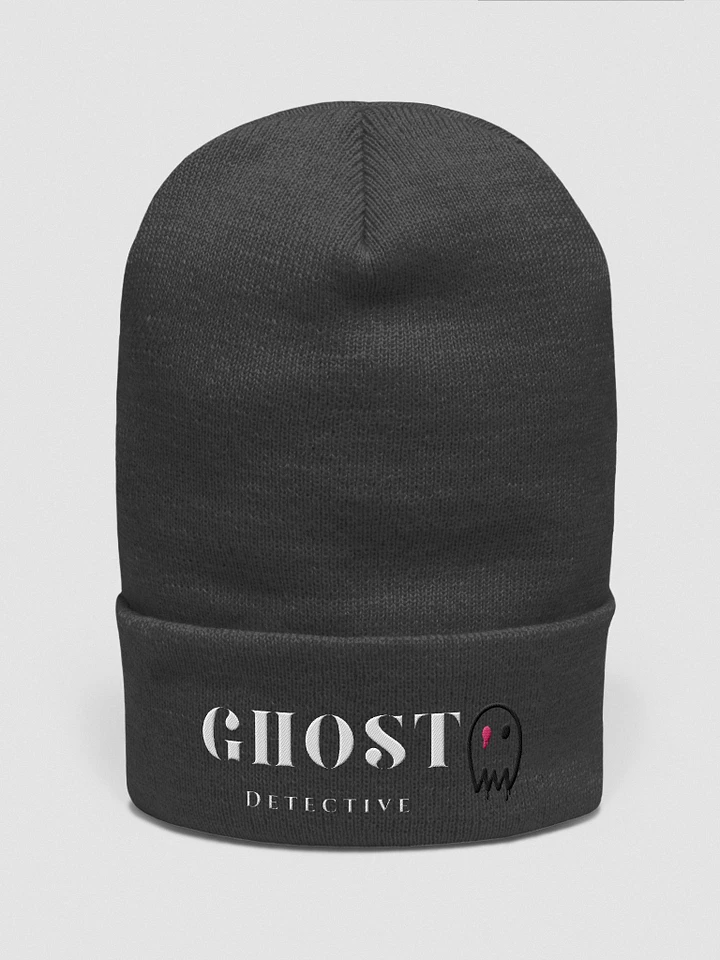Ghost detective beanie w black ghost product image (1)