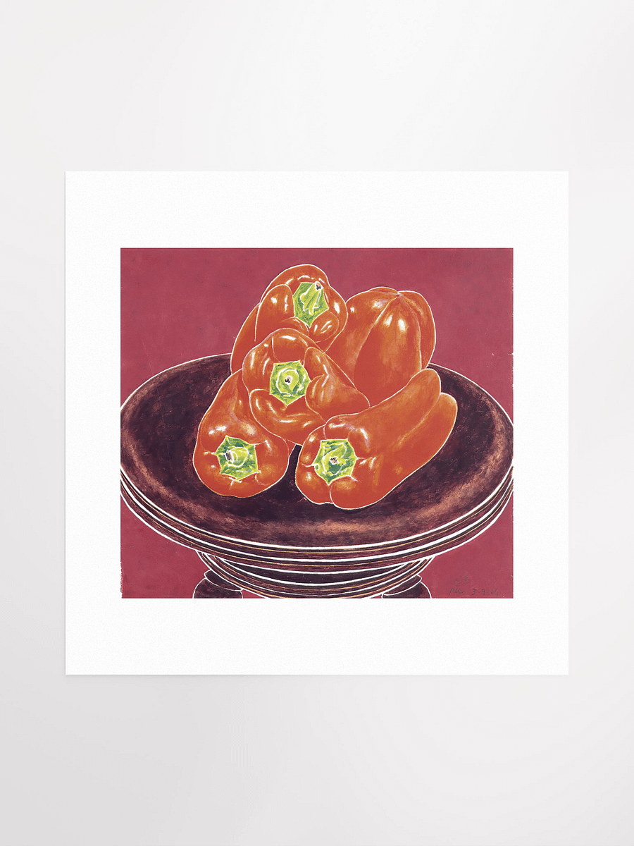 Red Peppers Piano Stool 03.09.86 Print (larger) product image (2)