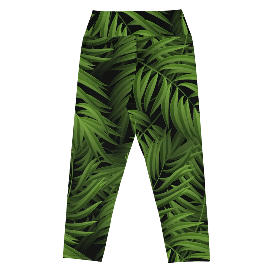 Tropical Palm Allure Capri Leggings product image (7)