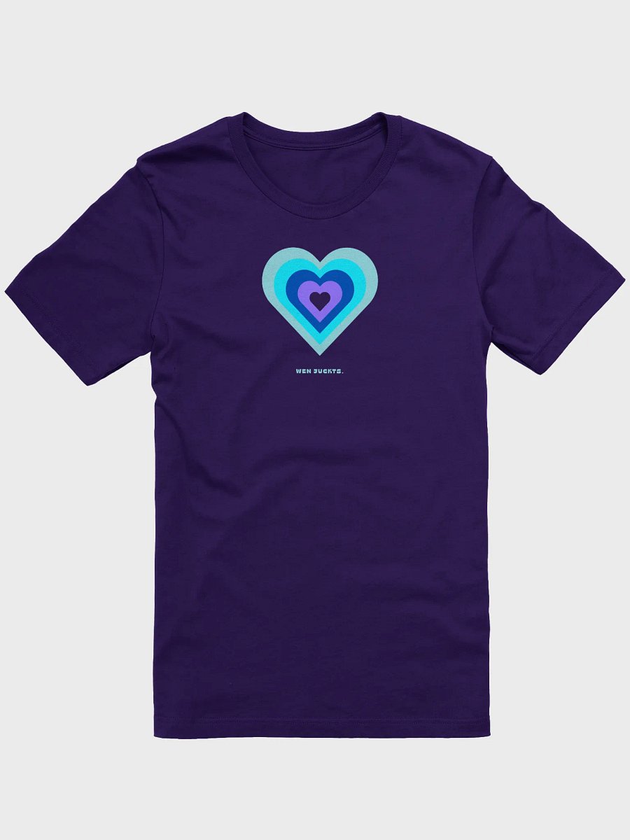 Cheeky heart T-Shirt "Wen juckts." - blue purple product image (5)