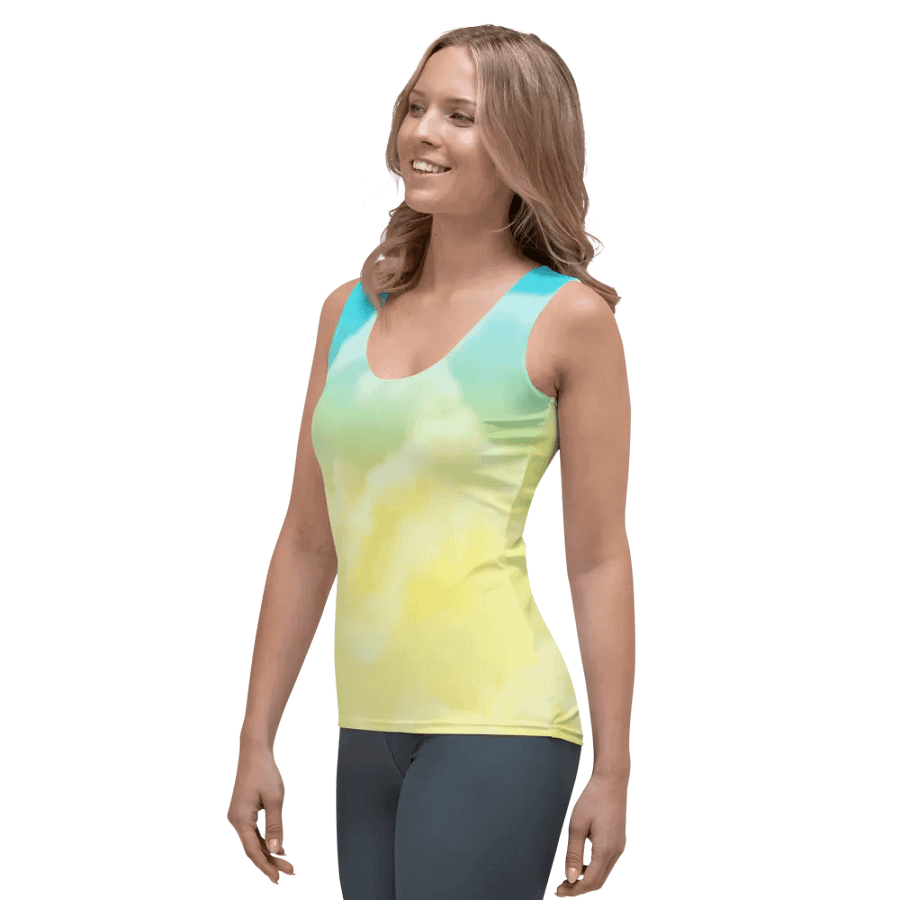Blur cloud rainbow Design Tank Top - V8 product image (3)