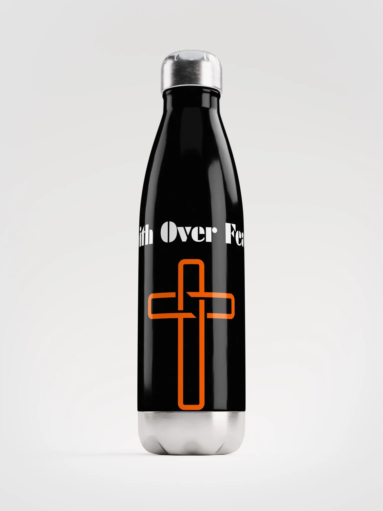 Faith Over Fear Stainless Steel Water Bottle product image (1)