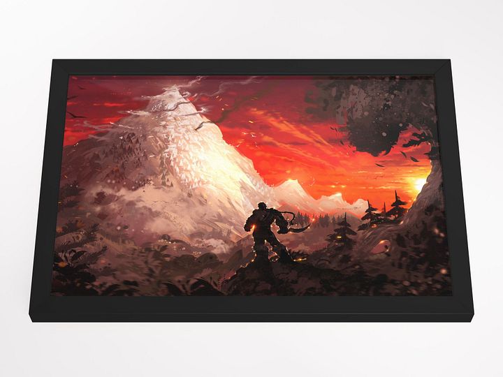 Orc Mountain Framed Art Print, by Ryky product image (2)