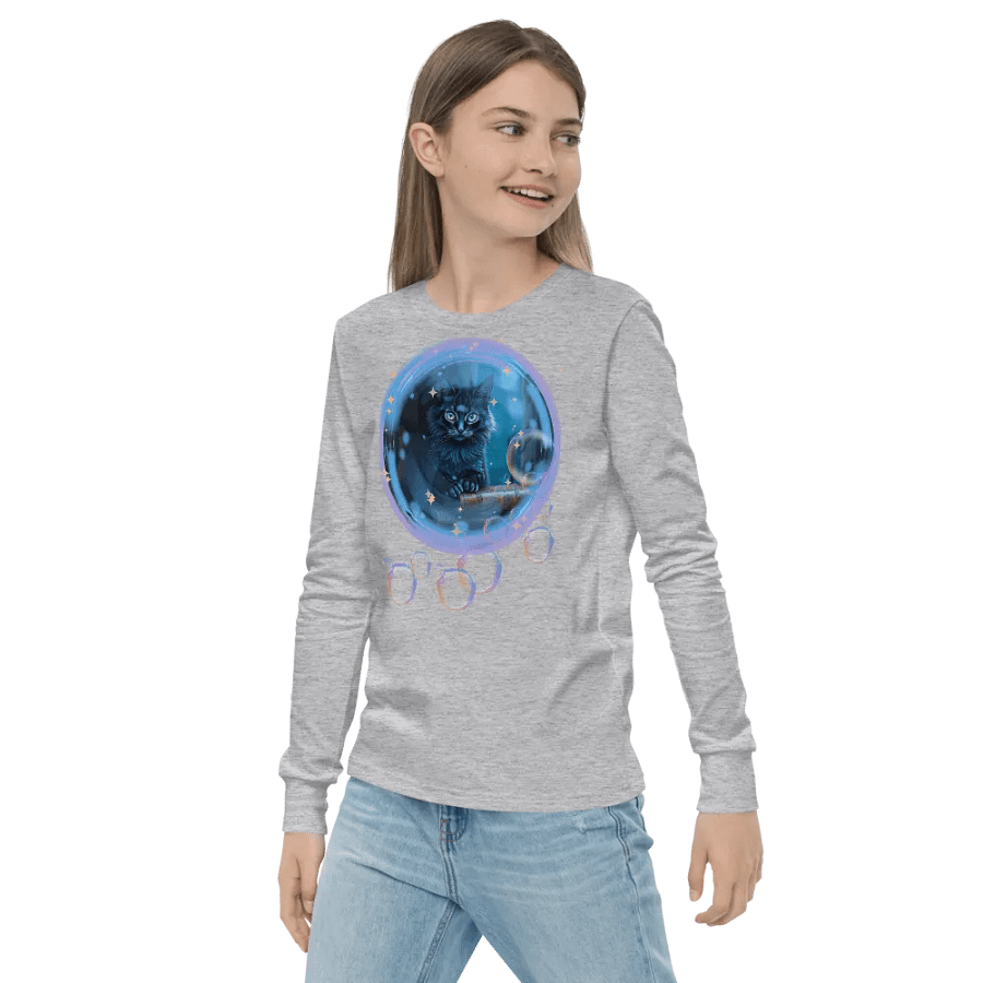 Bubble Cat Youth Long Sleeve T-Shirt product image (23)