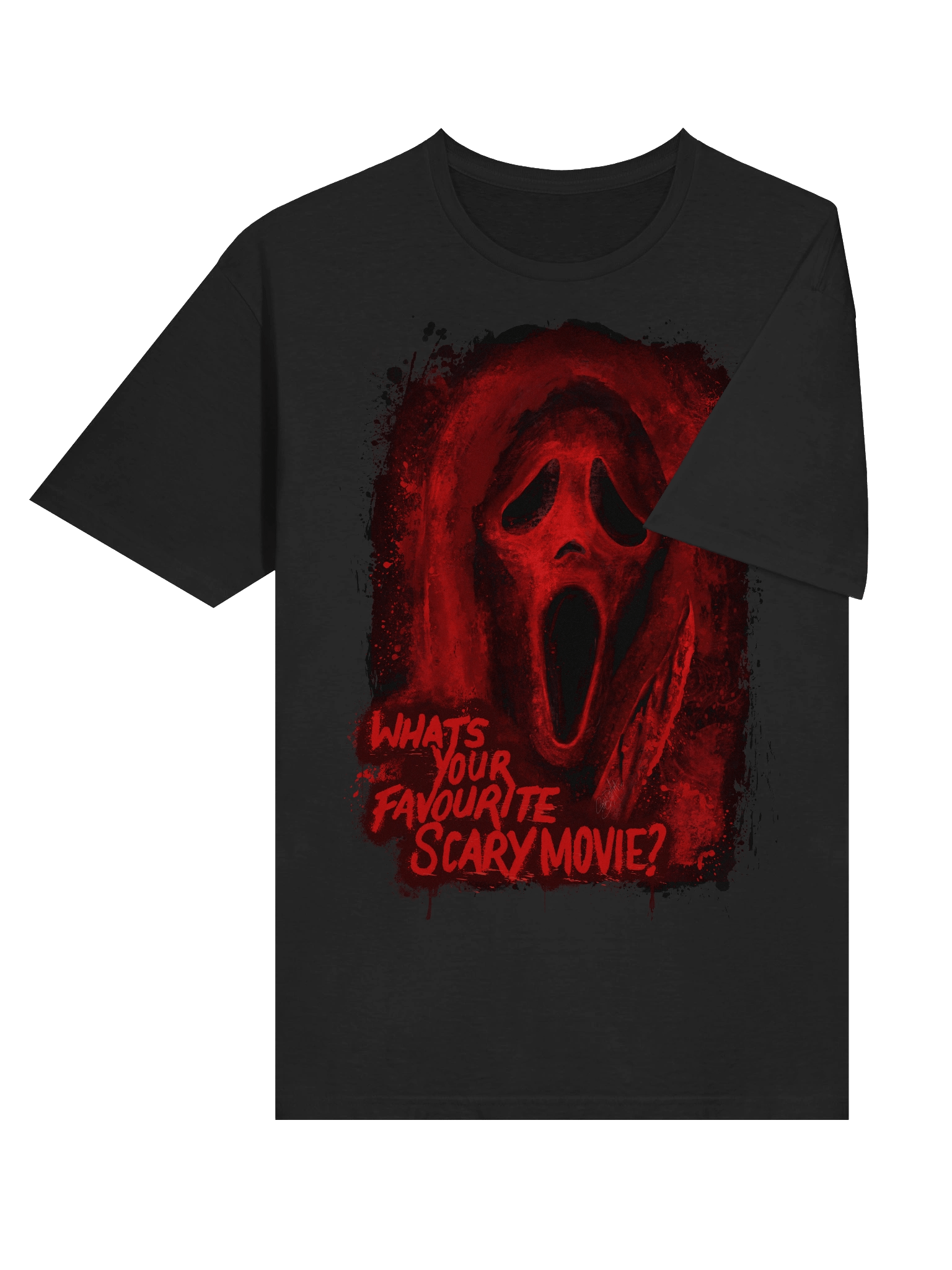 Red Ghost Face Tee product image (51)