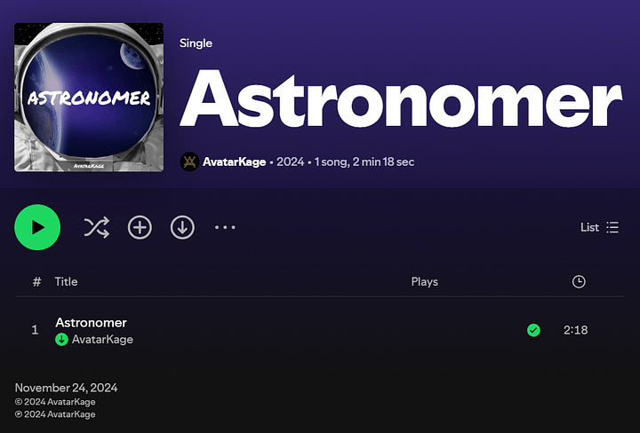 AvatarKage - Astronomer product image (2)