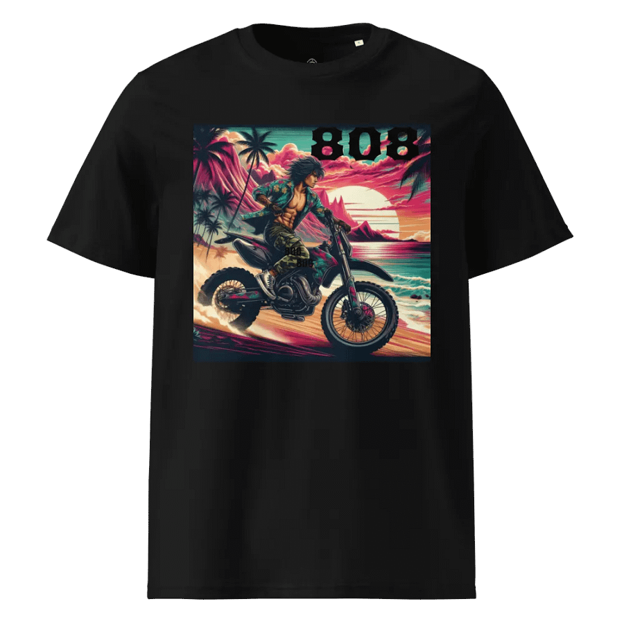 Dirt Bike Joe 808 Organic T-shirt product image (1)