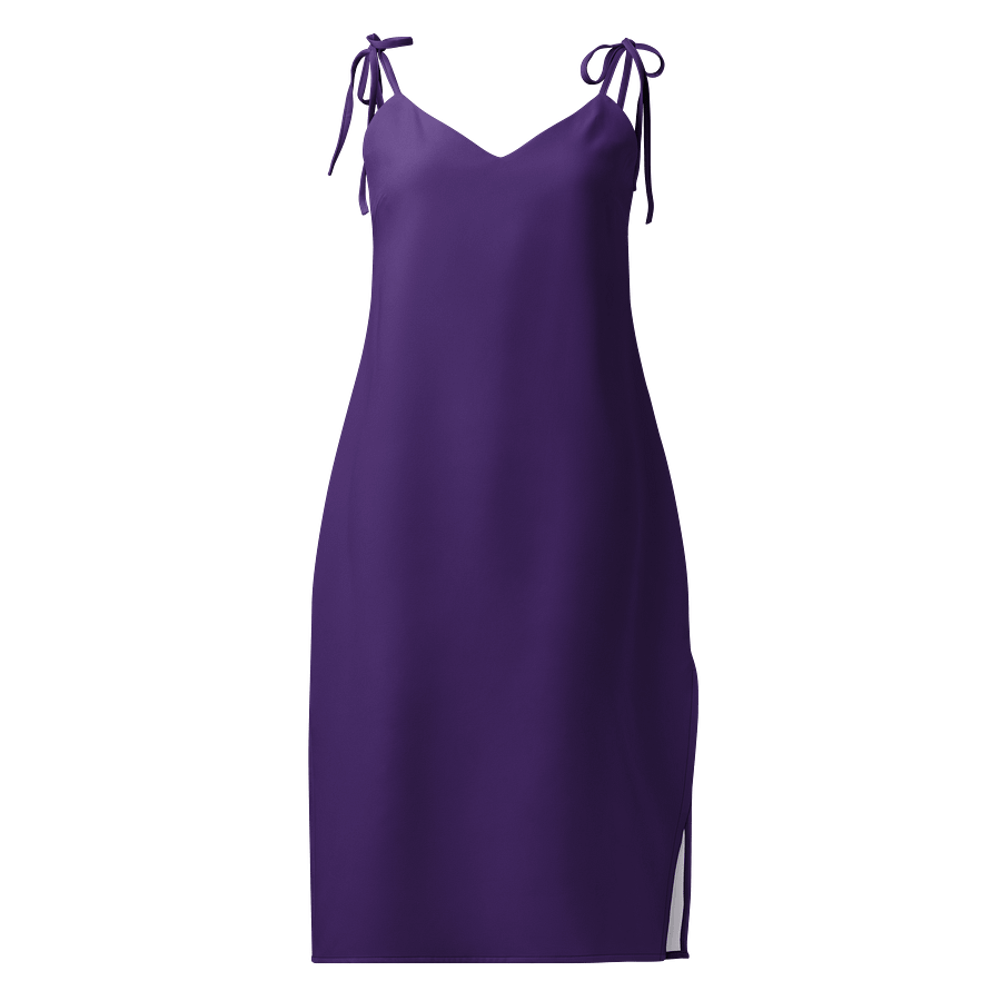 Midnight Veil Designs Sjip Dress - Purple Gothic Chiffon Midi product image (1)