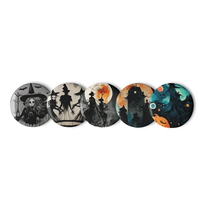 Mystical Witch Pin Button Set product image (1)