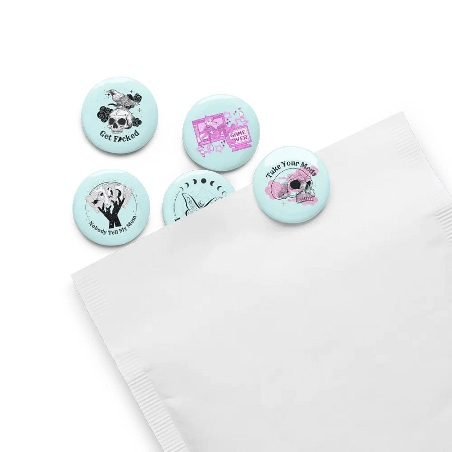 Pin Set of 5 (Blue Background) product image (8)