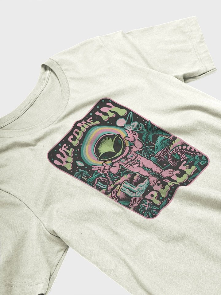 Psychedelic We Come In Peace Alien T-Shirt product image (2)