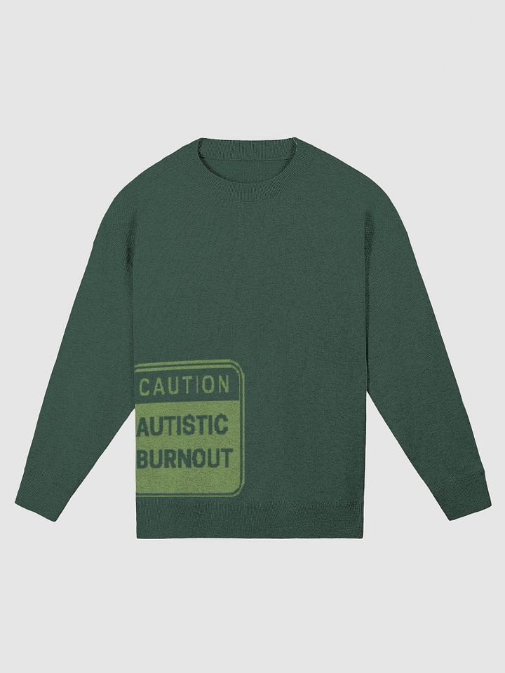 CAUTION: ASD BURNOUT (duotone green) knitwear crewneck product image (2)