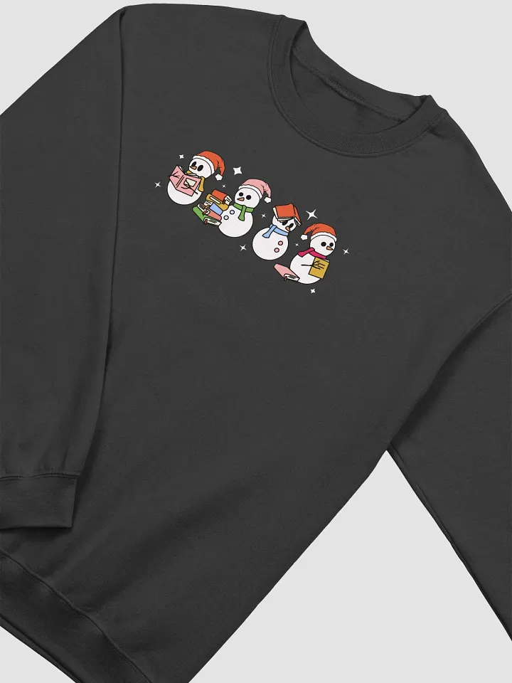 Christmas Bookish Snowman Sweatshirt 3555 product image (5)