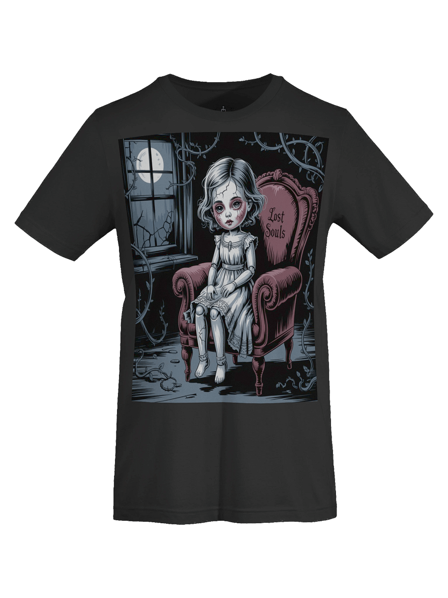 Lost Souls Unisex Supersoft T-Shirt by Midnight Veil Designs - Gothic Black, Red & More product image (7)