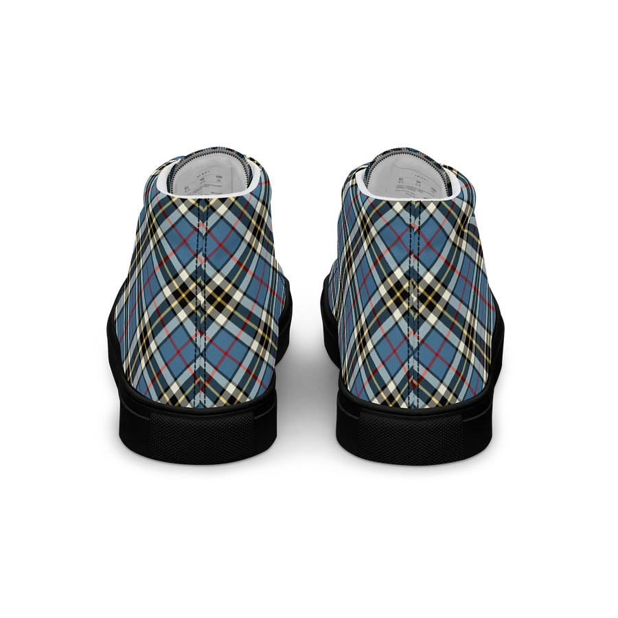 Thompson Blue Tartan Men's High Top Shoes product image (6)