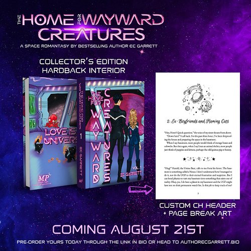 Meet THE HOME FOR WAYWARD CREATURES (Vol 1), my new paranormal space romantasy series about the galaxy’s only animal rescue +...