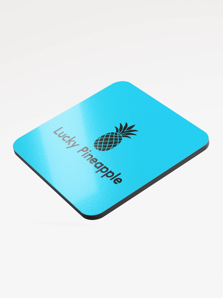Lucky Pineapple Films Logo Blue Coaster product image (3)