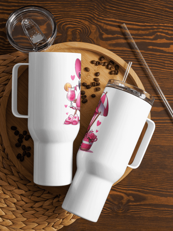 Tropical Flamingo Paradise Travel Mug product image (4)