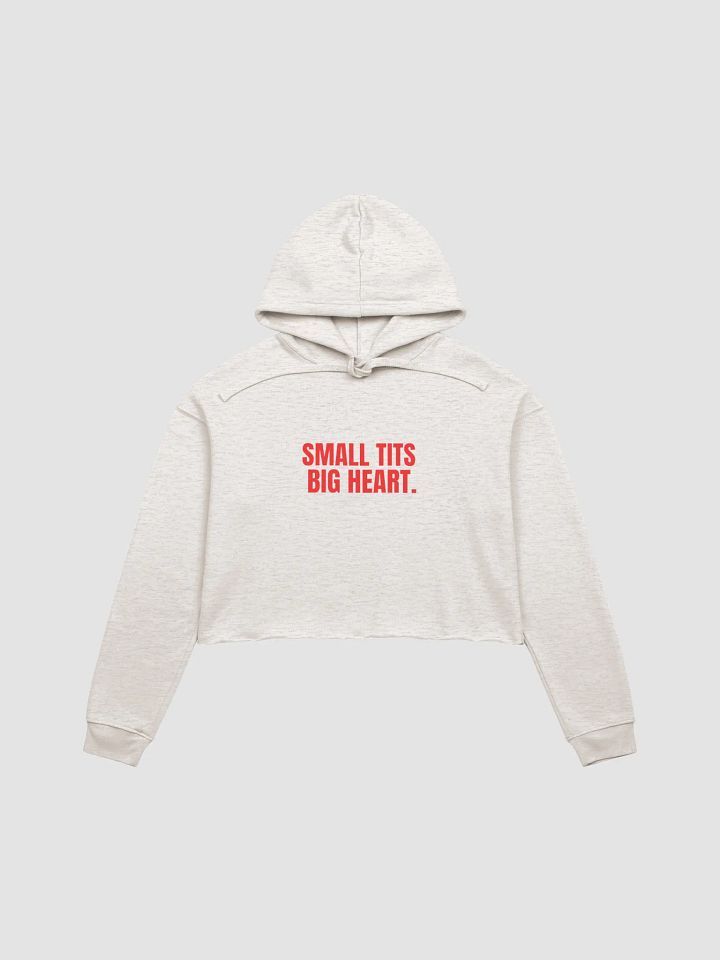 Small Tits, Big Heart - Premium Fleece Crop Hoodie product image (5)