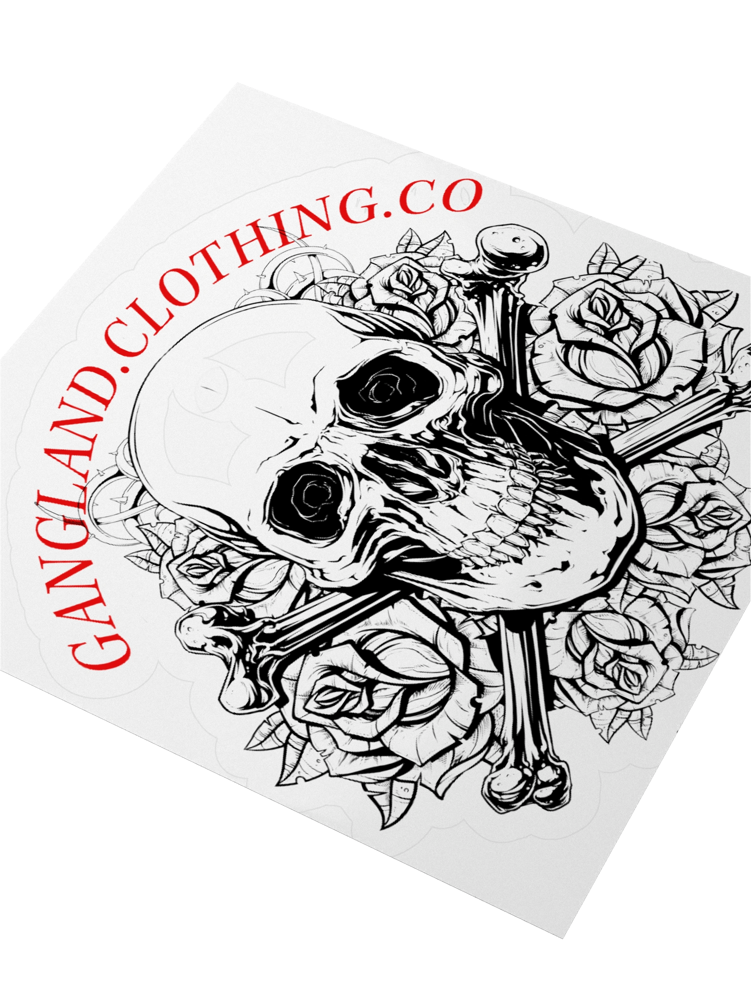 Gangland Red Rifle Kiss Cut Stickers product image (9)