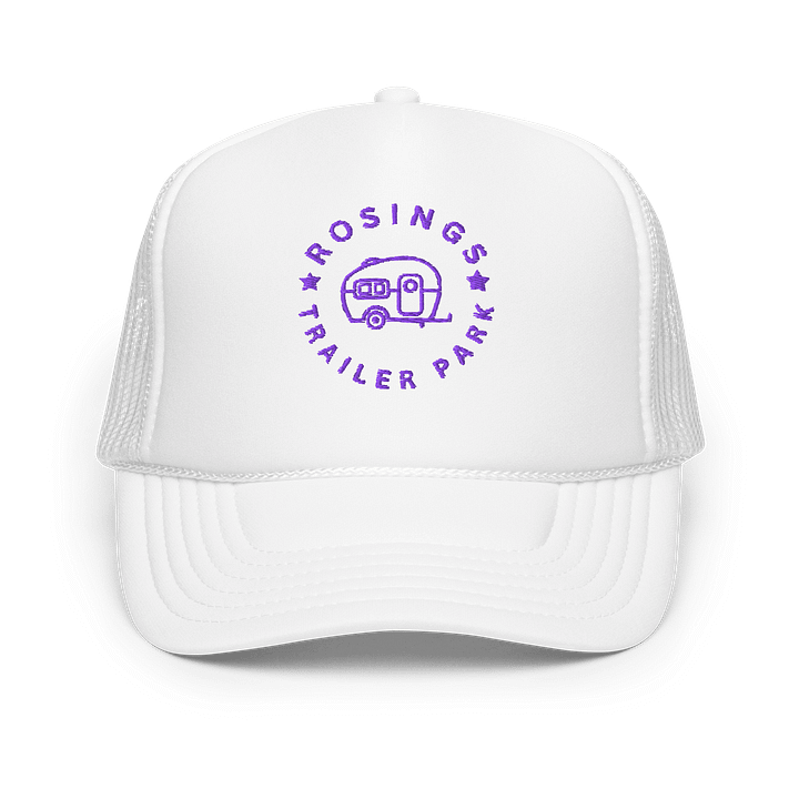 Rosings Trailer Park FOAM Trucker (white/Purple) product image (1)