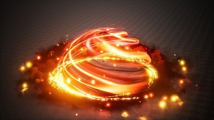 Fire Vortex Shield Effect in Unreal Engine 5.5 Niagara 👉 Trailer product image (1)