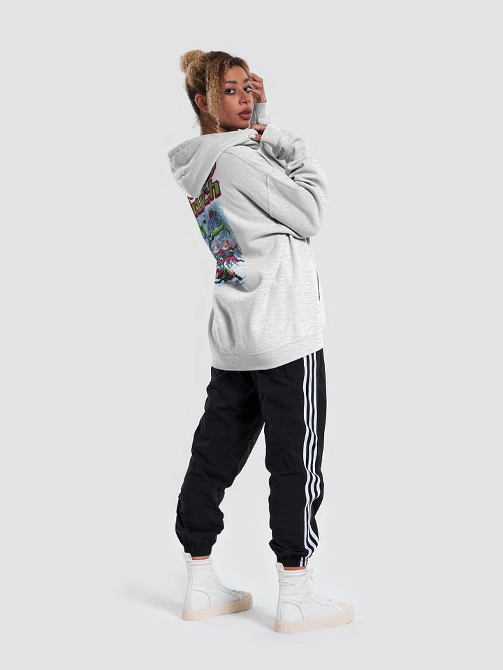 Game Day Grinch Christmas Football Hoodie- Festive Holiday Sports Apparel for Fans product image (2)