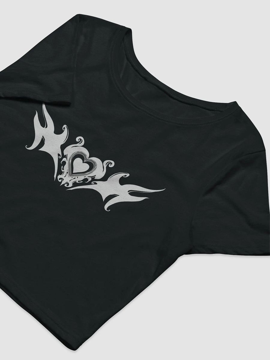 [MATCHING] cyber heart - black baby tee 𓆩🖤𓆪 product image (5)