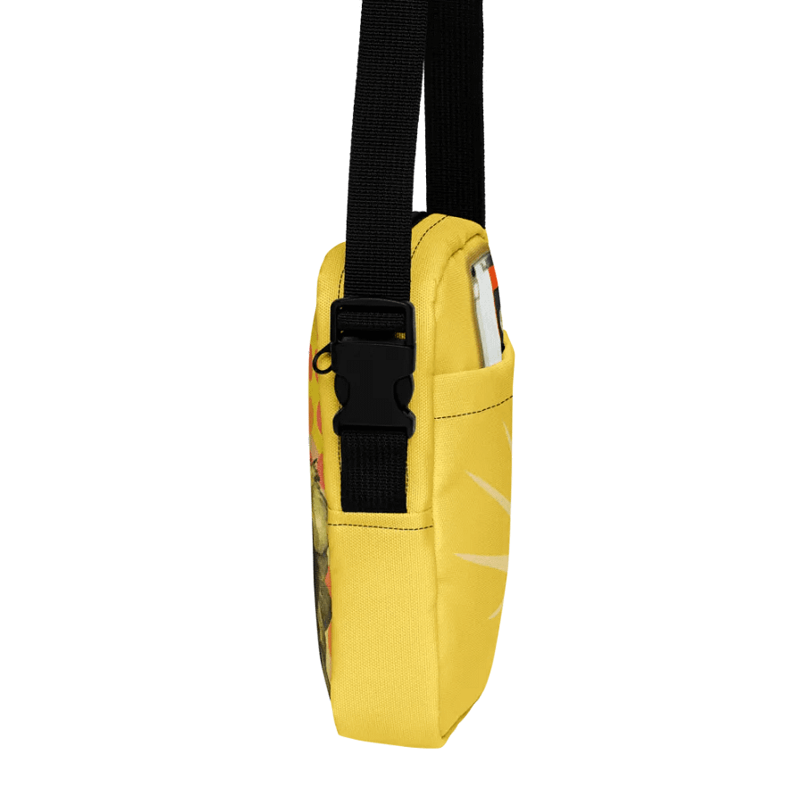 Queen of Space by Frank Fonik (AM/FM Radio Headphone) , Techno EDM Utility Crossbody Bag product image (7)