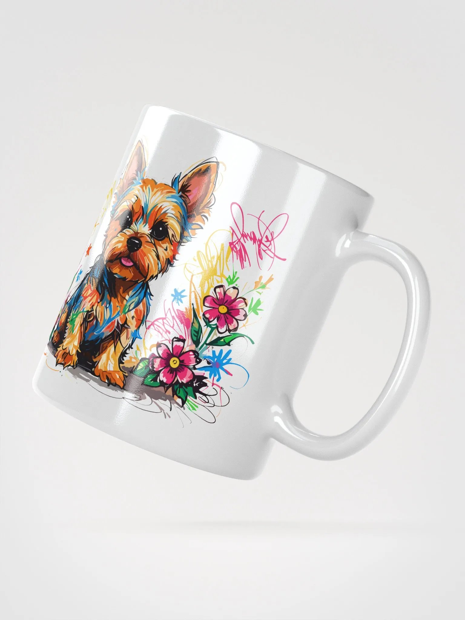 Scribbles Yorkshire Terrier 10 , Mug product image (4)