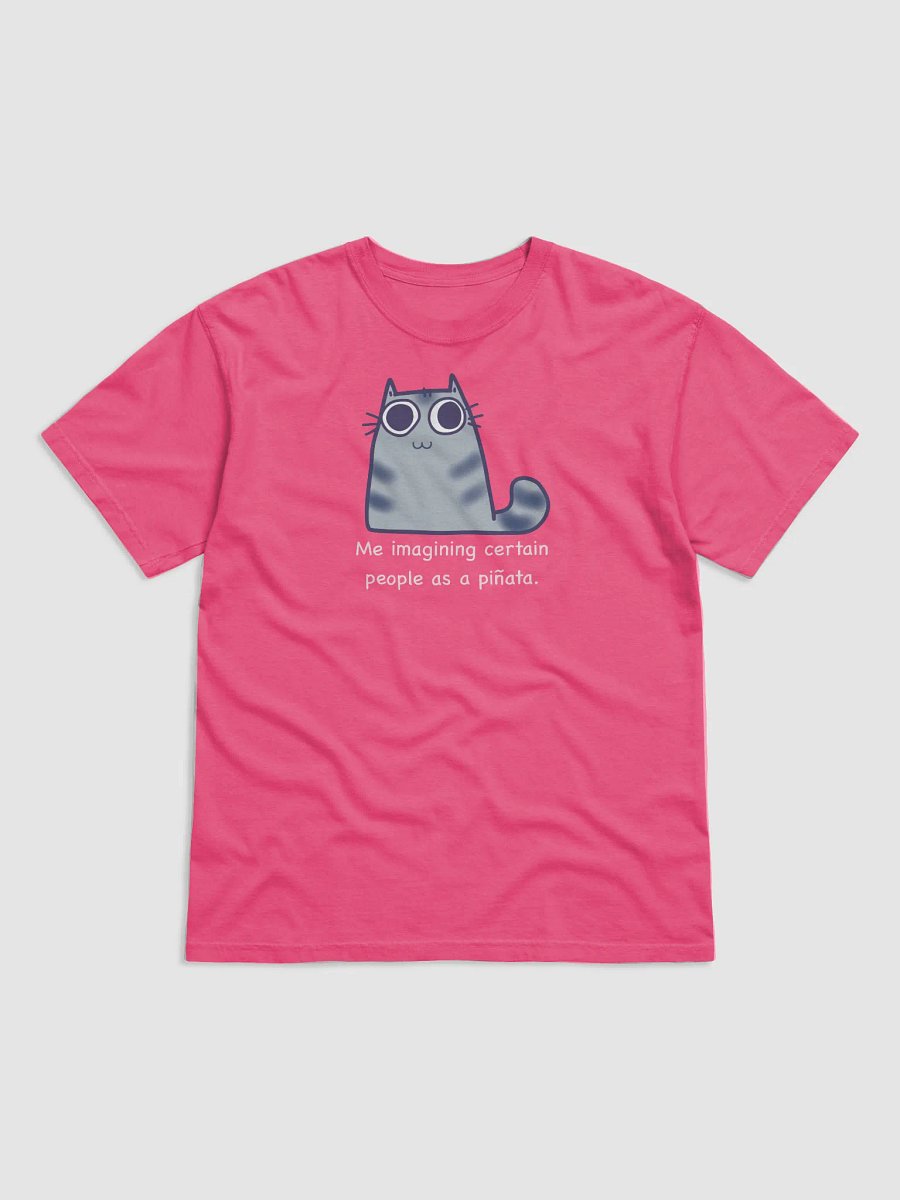 Whiskered Dreamer Cartoon Cat T-Shirt product image (107)