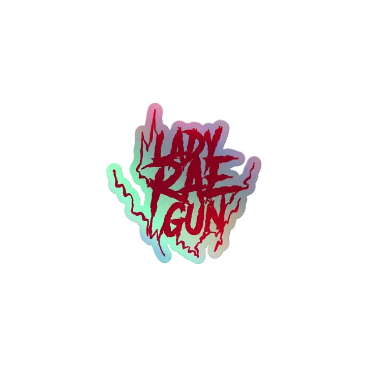 Lady Rae Gun Holographic Sticker product image (1)