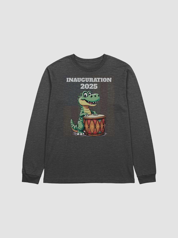 Inauguration 2025 Patriotic Dino Drummer Long Sleeve Tee product image (1)