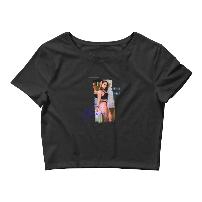 Love Games Delta Women's Crop Tee - Black product image (1)