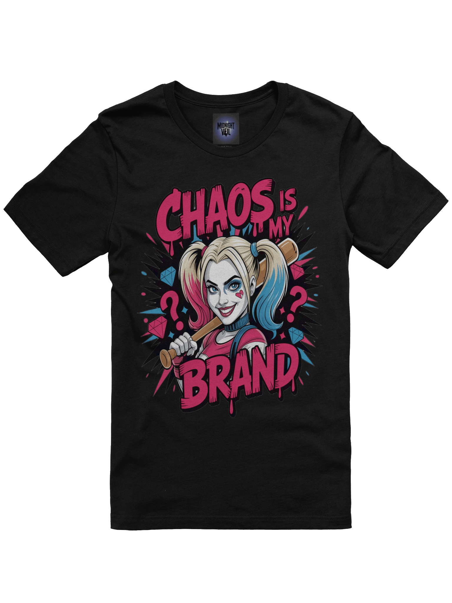 Chaotic Signature: Harley Quinn Chaos is My Brand T-Shirt product image (3)