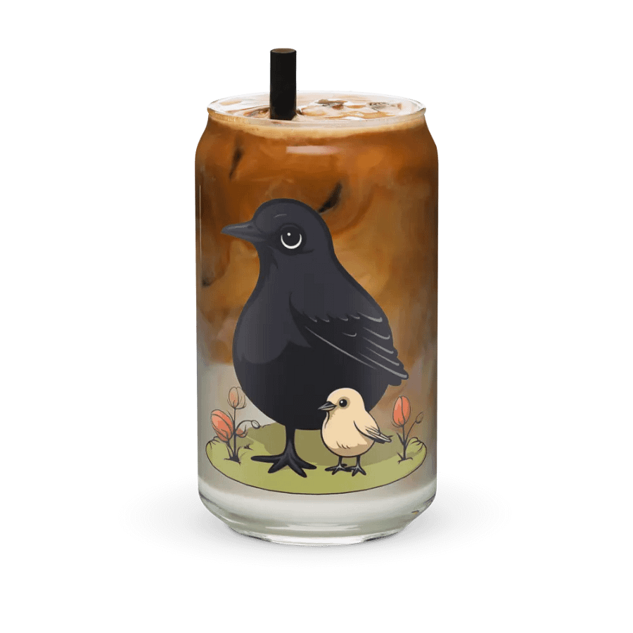 Can-Shaped Glass 🖤 Adorable Feathered Friends product image (36)