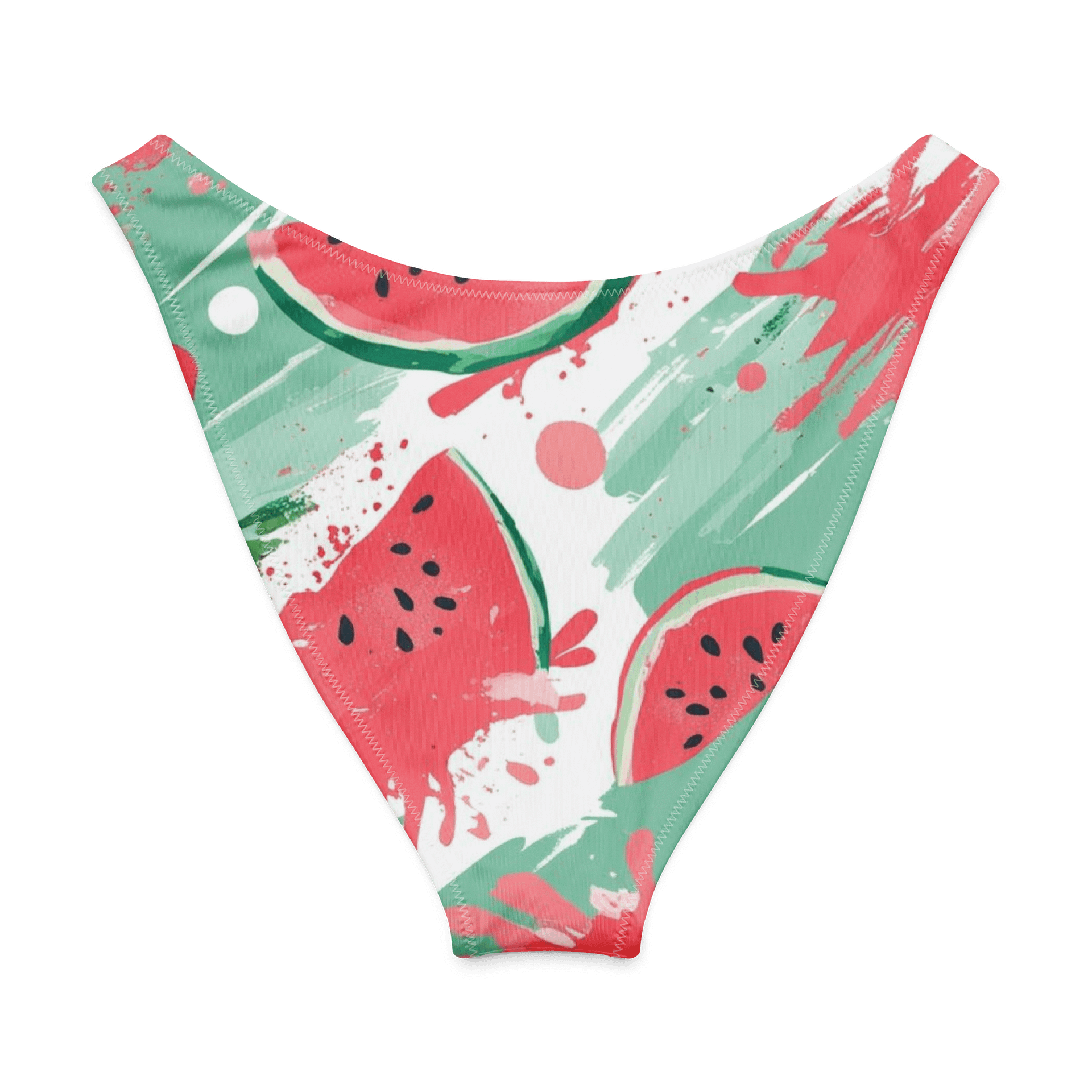 Watermelon Mint Granita Cream V-Cut Bikini Bottoms product image (7)