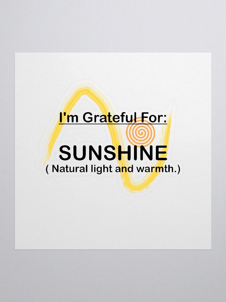 I AM GRATEFUL FOR SUNSHINE product image (1)