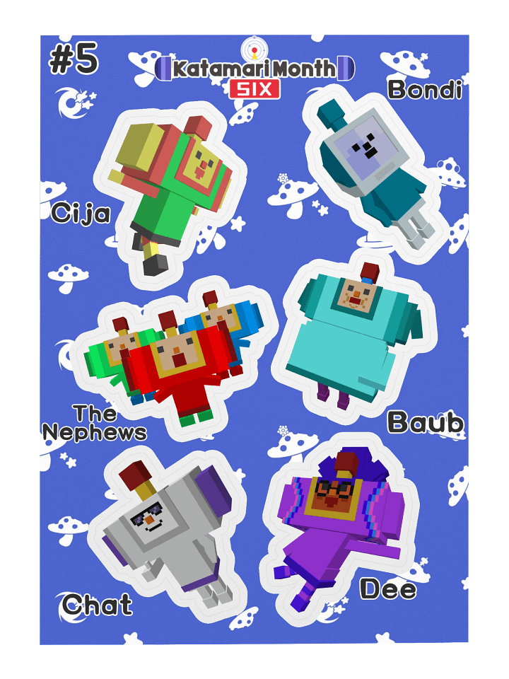 KDM6 OC Cousin Sticker Sheet #5 product image (2)